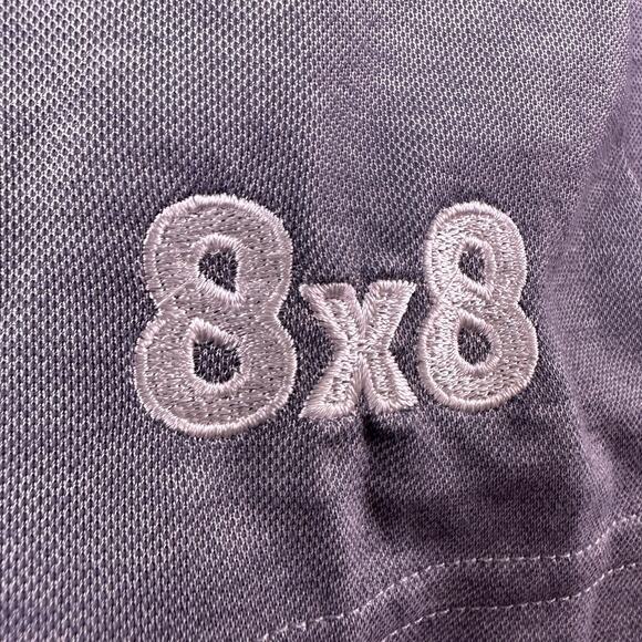 Travis Mathew Polo Shirt Men’s XL Golf Performance Stretch Gray 8x8 Logo - Picture 7 of 10